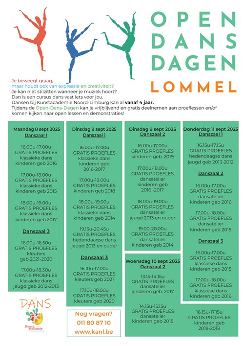 Open dans dagen Lommel