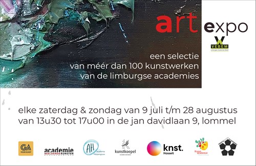 Deze zomer kan je in de Kunstacademie Lommel een selectie van meer dan 100 kunstwerken uit alle Limburgse academies bewonderen. Zeker doen!