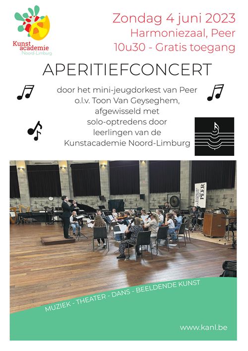 Aperitiefconcert i.s.m.mini-jeugdorkest