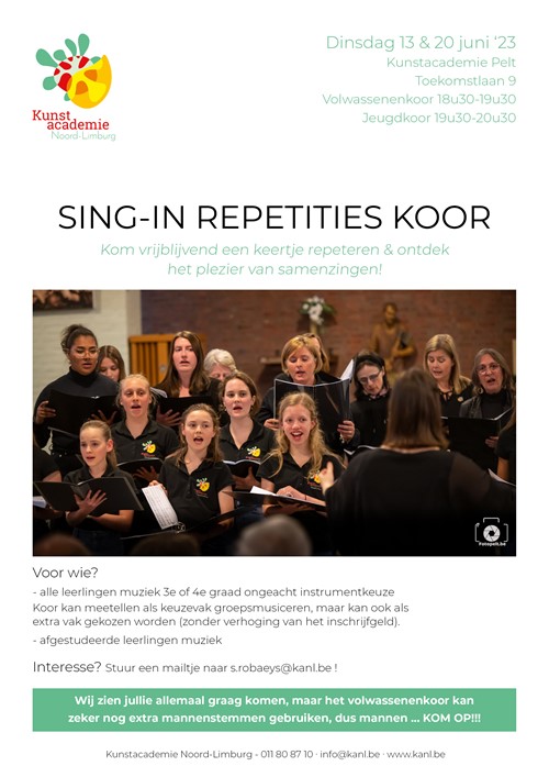Sing-In Repetities Koor