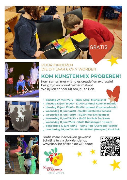Kom kunstenmix proberen!