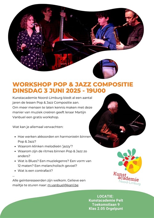 Workshop pop & jazz compositie