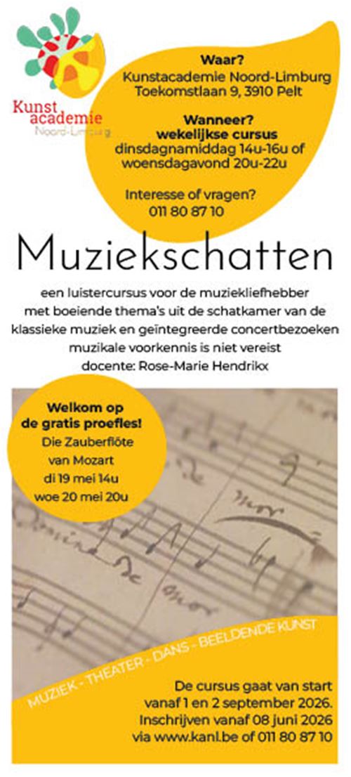 Proeflessen Muziekschatten