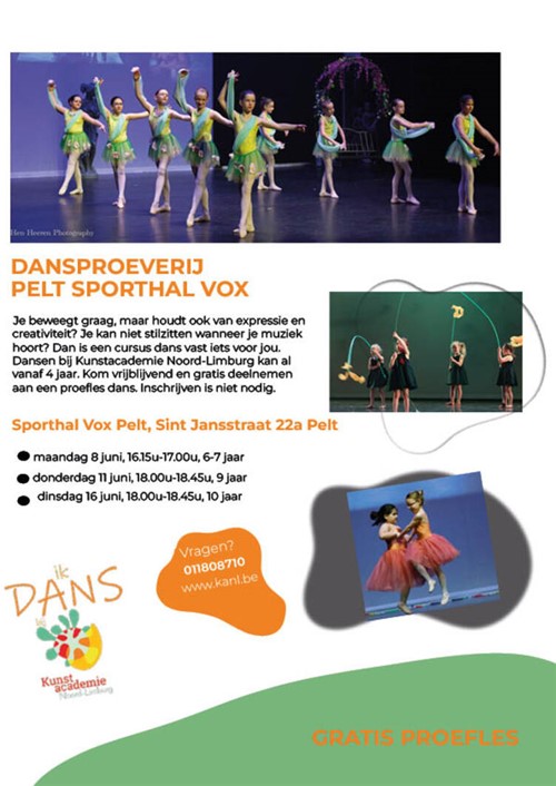 Dansproeverij Vox Pelt