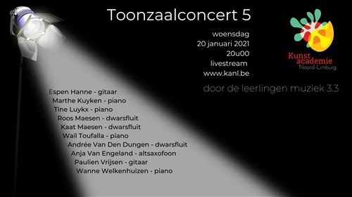 Toonzaalconcert 5 - Livestream