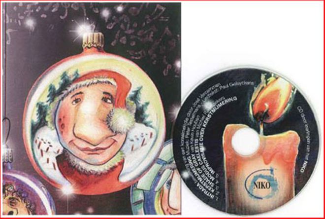 Kerstkaart met mini CD...