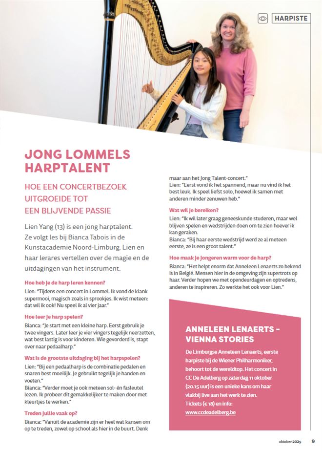 Lien en Bianca in Lommel Stadsmagazine