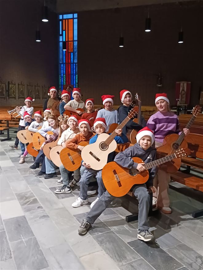 Gitaarklas in kerstsfeer!